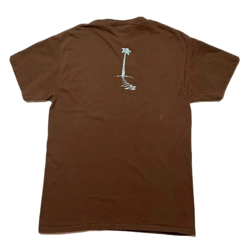 Shipwrecked‎ Rescued By Jesus Mens TShirt Size M Brown Fruit Of The Loom Graphic